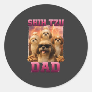 Shih Tzu Ronde Sticker