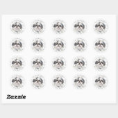 Shih Tzu ronde Stickers (Vel)