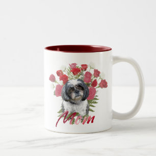 Shih Tzu Rozen Tweekleurige Koffiemok