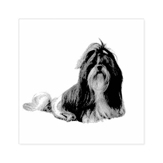Shih Tzu Rubberstempel (Afrduk)