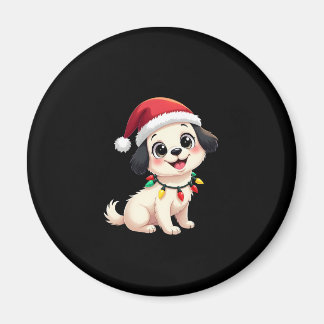 Shih Tzu Santa Christmas Tree Lights Xmas Dog Love Magneet