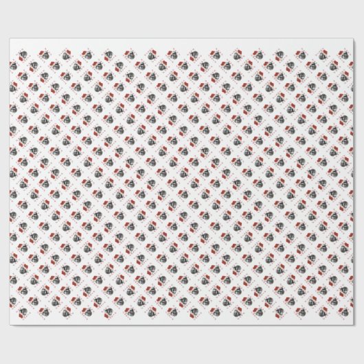 Shih Tzu Santa Paws Cadeaupapier (Vlak)