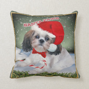Shih Tzu Santa Paws-Kussens Kussen