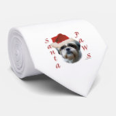 Shih Tzu Santa Paws Stropdas (Opgerold)