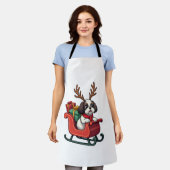 Shih Tzu Santa's sleerit Schort (Gedragen)