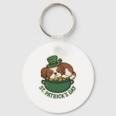 Shih Tzu Schatbewaarder St.Patrick's Dag Sleutelhanger (Voorkant)