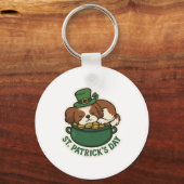 Shih Tzu Schatbewaarder St.Patrick's Dag Sleutelhanger (Voorkant)