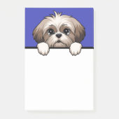 Shih Tzu Schattigee Peeking Puppy Hondenliefhebber Post-it® Notes (Voorkant)