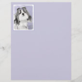 Shih Tzu schilderen - Kute Original Dog Art (Voorkant)