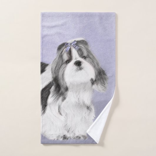 Shih Tzu schilderen - Kute Original Dog Art Bad Handdoek (Handdoek)