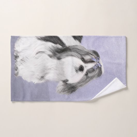 Shih Tzu schilderen - Kute Original Dog Art Bad Handdoek (Handdoek)