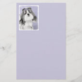 Shih Tzu schilderen - Kute Original Dog Art Briefpapier (Voorkant)