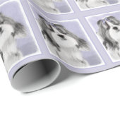 Shih Tzu schilderen - Kute Original Dog Art Cadeaupapier (Rol Hoek)