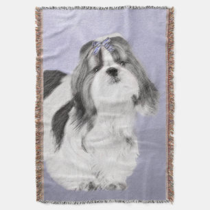 Shih Tzu schilderen - Kute Original Dog Art Deken