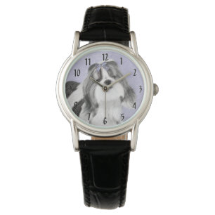 Shih Tzu schilderen - Kute Original Dog Art Horloge