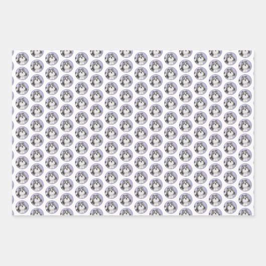 Shih Tzu schilderen - Kute Original Dog Art Inpakpapier Vel (Voorkant 2)