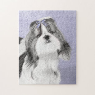 Shih Tzu schilderen - Kute Original Dog Art Legpuzzel