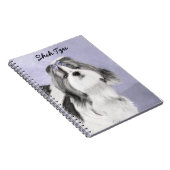 Shih Tzu schilderen - Kute Original Dog Art Notitieboek (Rechterzijde)