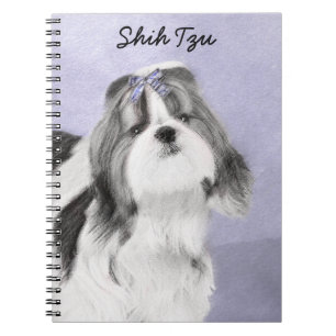 Shih Tzu schilderen - Kute Original Dog Art Notitieboek
