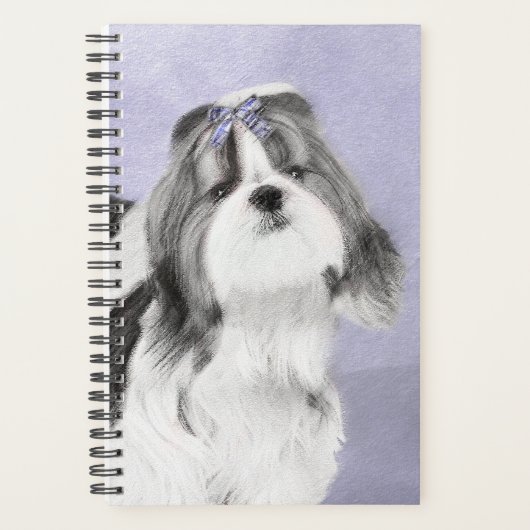 Shih Tzu schilderen - Kute Original Dog Art Planner (Voorkant)
