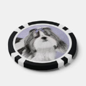 Shih Tzu schilderen - Kute Original Dog Art Poker Chips (Enkel)