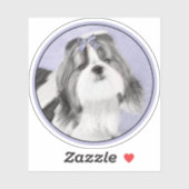 Shih Tzu schilderen - Kute Original Dog Art Sticker (Vel)