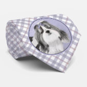 Shih Tzu schilderen - Kute Original Dog Art Stropdas (Opgerold)