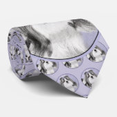 Shih Tzu schilderen - Kute Original Dog Art Stropdas (Opgerold)