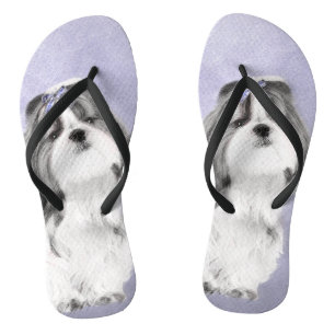 Shih Tzu schilderen - Kute Original Dog Art Teenslippers