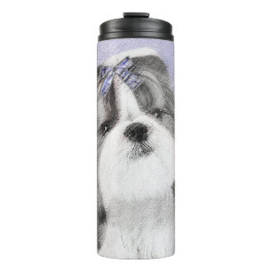 Shih Tzu schilderen - Kute Original Dog Art Thermosbeker
