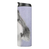 Shih Tzu schilderen - Kute Original Dog Art Thermosbeker (Geroteerd rechts)