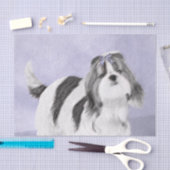 Shih Tzu schilderen - Kute Original Dog Art Tissuepapier (Craft)