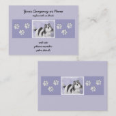 Shih Tzu schilderen - Kute Original Dog Art Visitekaartje (Voorkant / Achterkant)