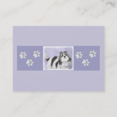 Shih Tzu schilderen - Kute Original Dog Art Visitekaartje (Achterkant)
