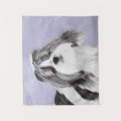 Shih Tzu schilderen - Kute Original Dog Art Wandkleed (Voorkant)