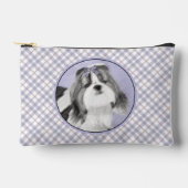 Shih Tzu Schilderen Zwart & Wit Originele Hond Art Etui (Voorkant)