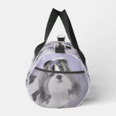 Shih Tzu Schilderen Zwart & Wit Originele Hond Art Plunjezak (Rechts)