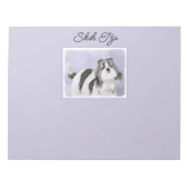 Shih Tzu-schilderingen - Kute Original Dog Art-not Notitieblok (Voorkant)
