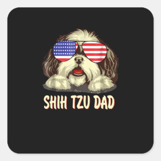 Shih Tzu | Shih Tzu Dad Gift Vierkante Sticker