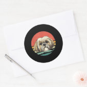 Shih Tzu | Shih Tzu Hondenras Lover Gift Ronde Sticker (Envelop)