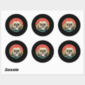 Shih Tzu | Shih Tzu Hondenras Lover Gift Ronde Sticker (Vel)
