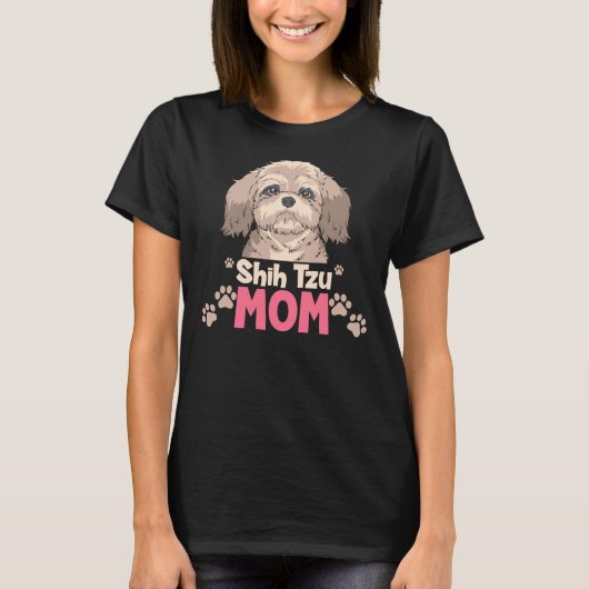Shih Tzu Shih Tzu Mom T-shirt (Voorkant)