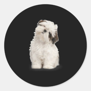 Shih Tzu Shih Tzu Puppy Gift Ronde Sticker