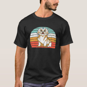 Shih Tzu Shih Tzy mam Dog mam Achtergrond T-shirt
