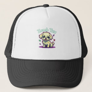 Shih Tzu Shihtzu Zombie Hond Halloween Oversized T Trucker Pet
