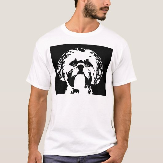 Shih Tzu Shirt - Mannen Basic T-Shirt (Voorkant)