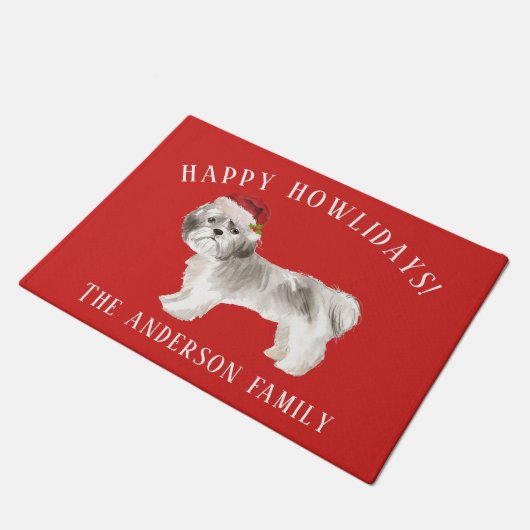 Shih tzu Shorter haired Happy Hoessevenementen Ker Deurmat (Schuin)