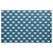 Shih Tzu Silhouettes Blue en White Patterned Stof (Fat Quarter)