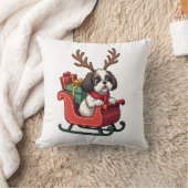 Shih Tzu Sinterklaas slee-rit Kussen (Deken)