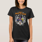 Shih Tzu Skeleton Heart Happy Howl O Ween Costume T-shirt (Voorkant)
